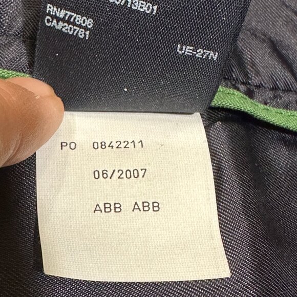 Green and Navy Tartan Plaid Lined Pants Size 8 - Picture 8 of 12